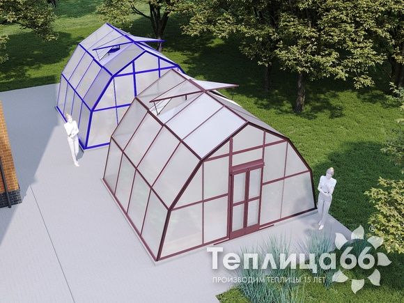Теплица Рада Иткуль под поликарбонат, 4,5х6 метров