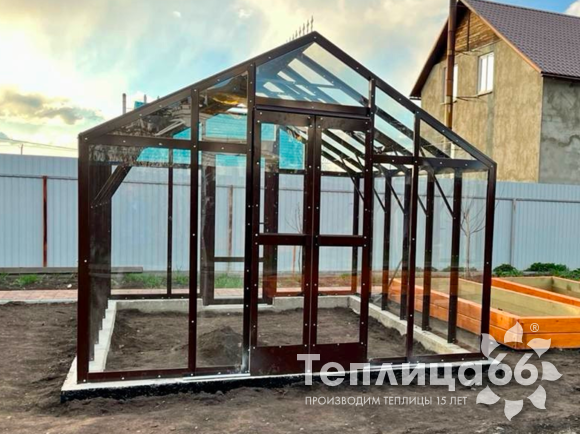 Теплица Рада Гарденикс 3 С (под стекло), ширина 3 м