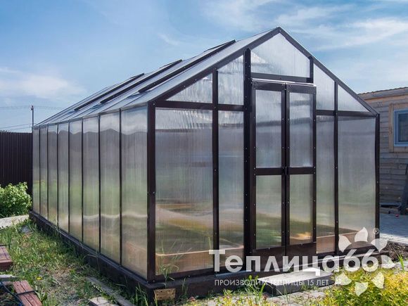 Теплица Рада Гарденикс 25 П под сотовый поликарбонат, ширина 2,5 м