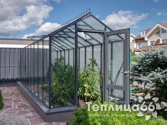 Теплица botanik mini, ширина 2,1 метра под стекло